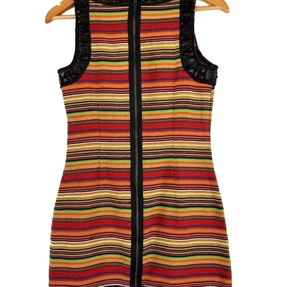 Free People New Romantics beaded stripe dress